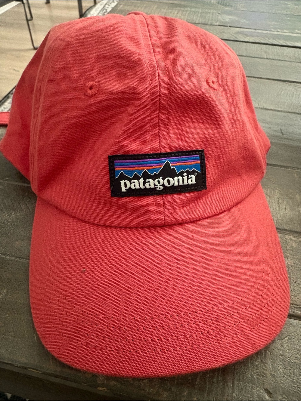 Patagonia Coral Pink Logo Baseball Cap
